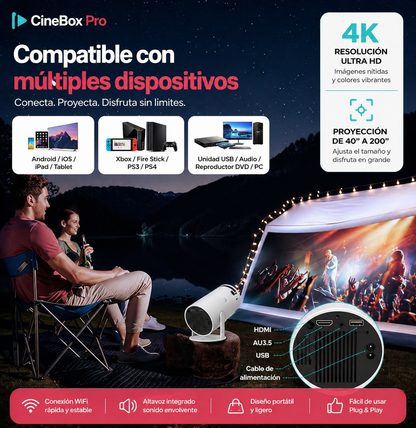 CineBox Pro™ | Tu cine en casa, en segundos