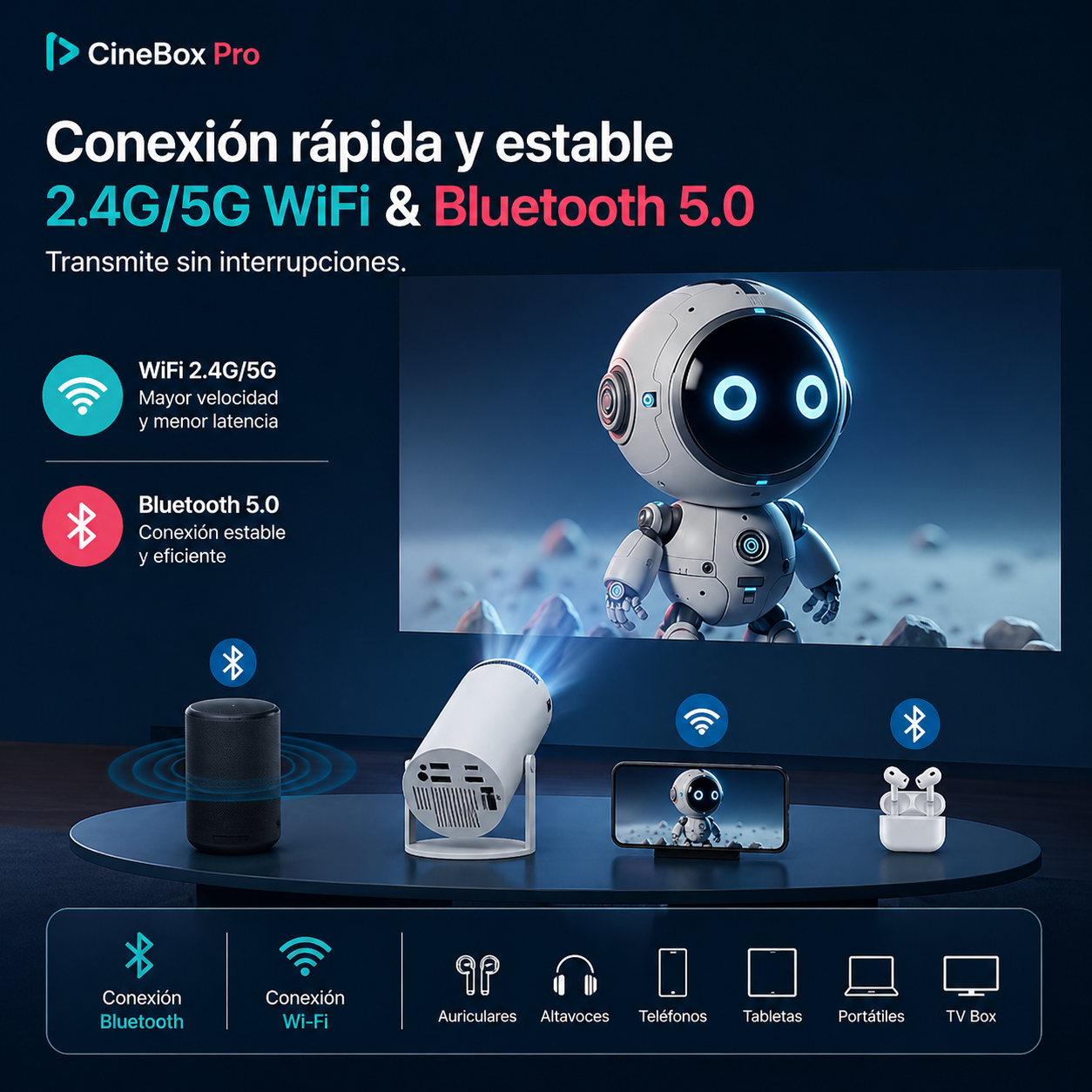 CineBox Pro™ | Tu cine en casa, en segundos
